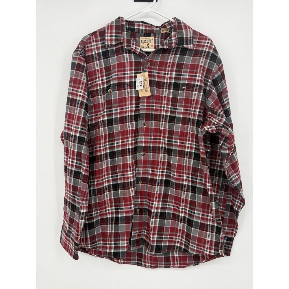 Red Head Men's Long Sleeve Flannel Large NWT